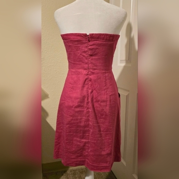 Theory Women's Straplessā Pink Dress with Pockets. Size 4 - Picture 2 of 10